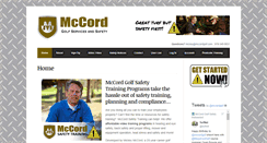 Desktop Screenshot of mccordgolf.com