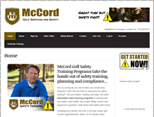 Tablet Screenshot of mccordgolf.com